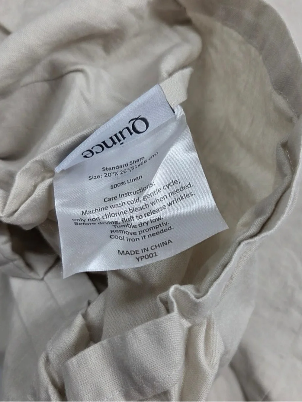 QUINCE European Linen Duvet Cover Set Twin Sand 4968